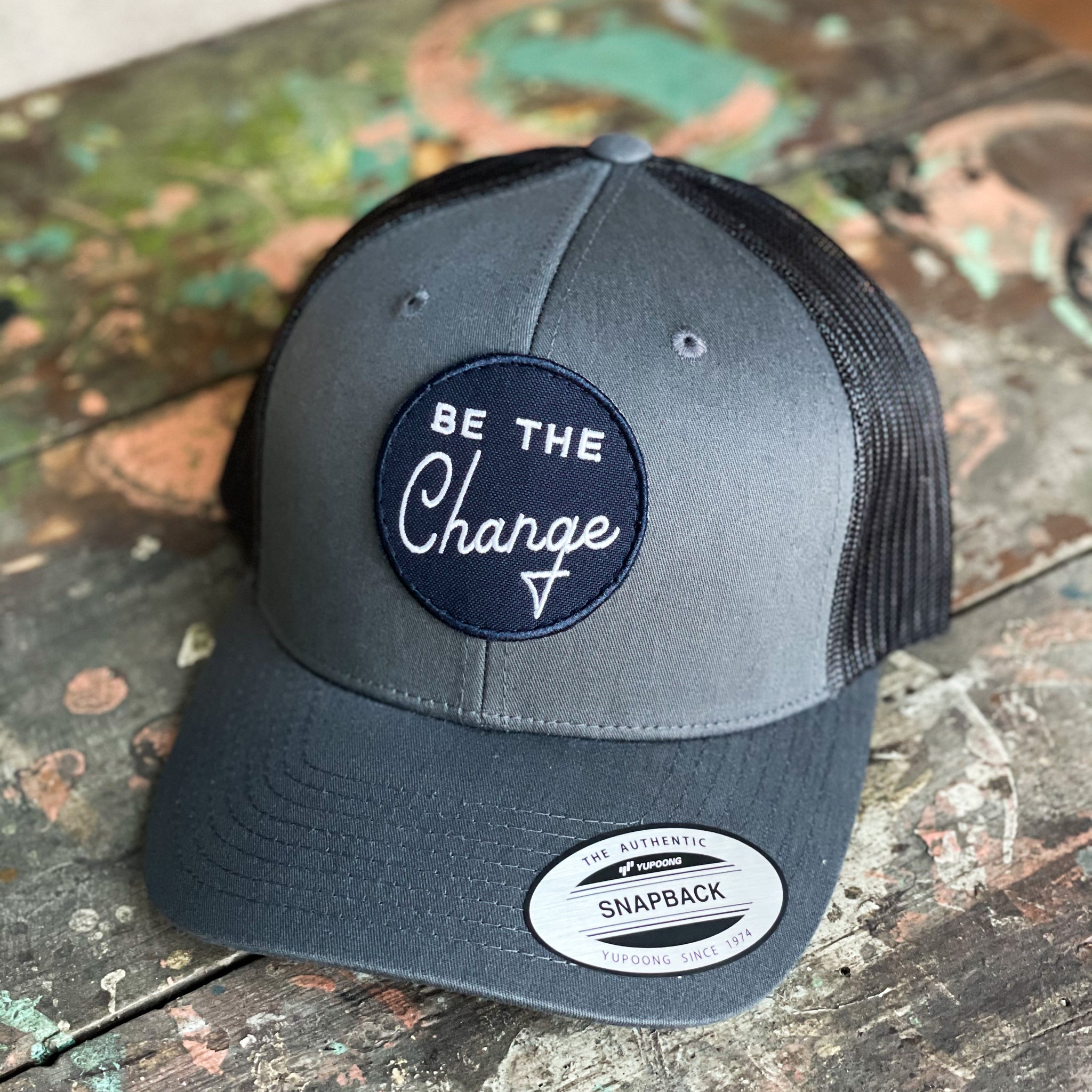 Be the change trucker style hat
