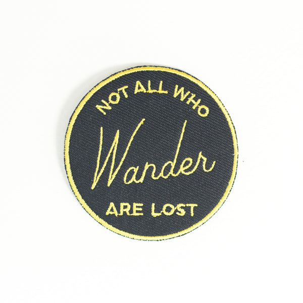 Not all who wander are lost embroidered lost. Inspired by Tolkien quote from Lord of the Rings LOTR