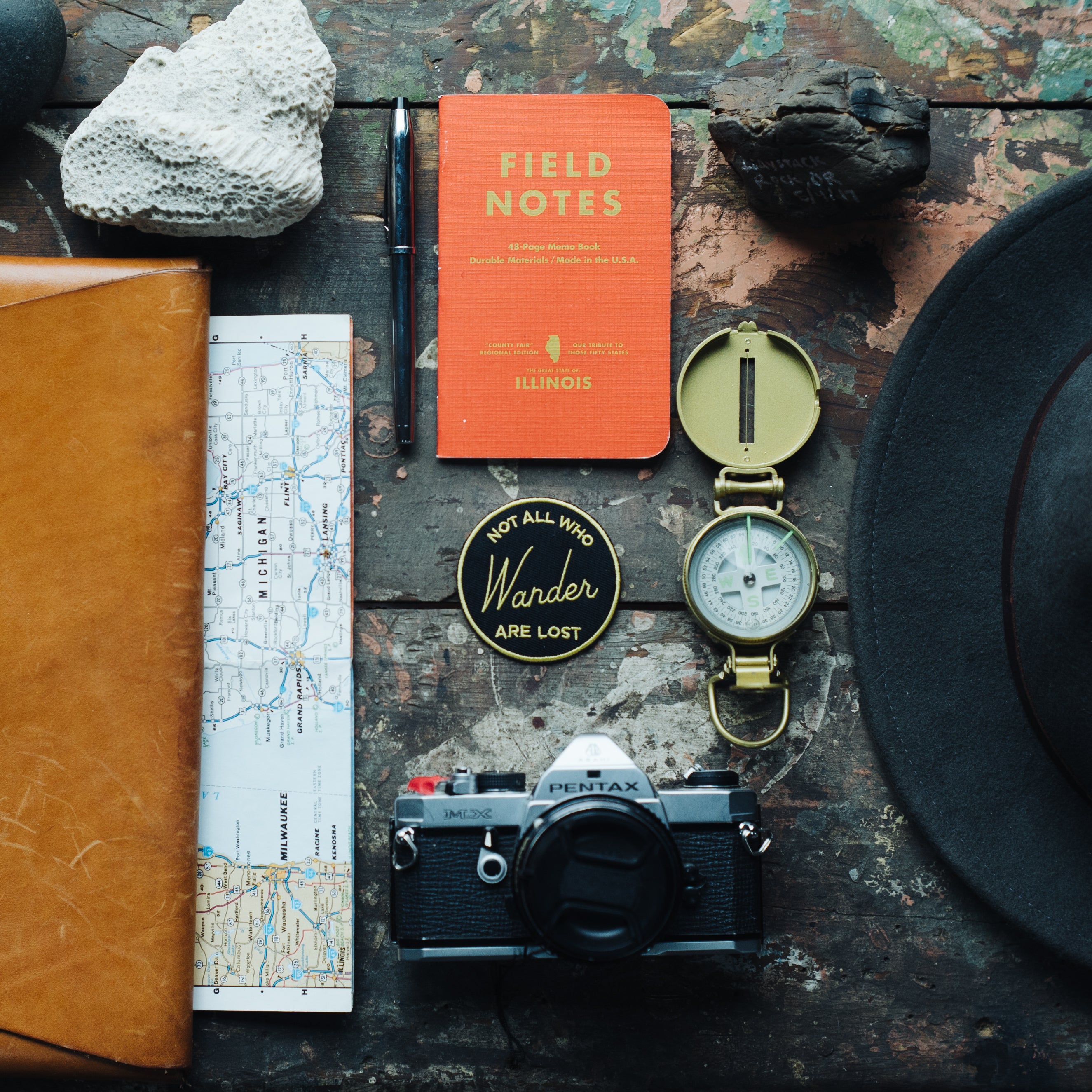 Not All Those Wander Are Lost Hand Stitched Quote