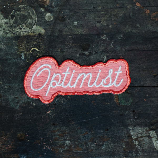 Optimist embroidered jean jacket or backpack patches
