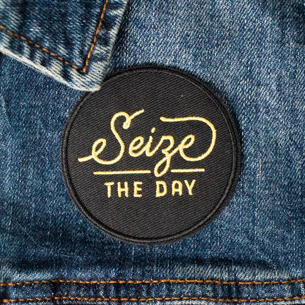 Seize the Day Embroidered Patch