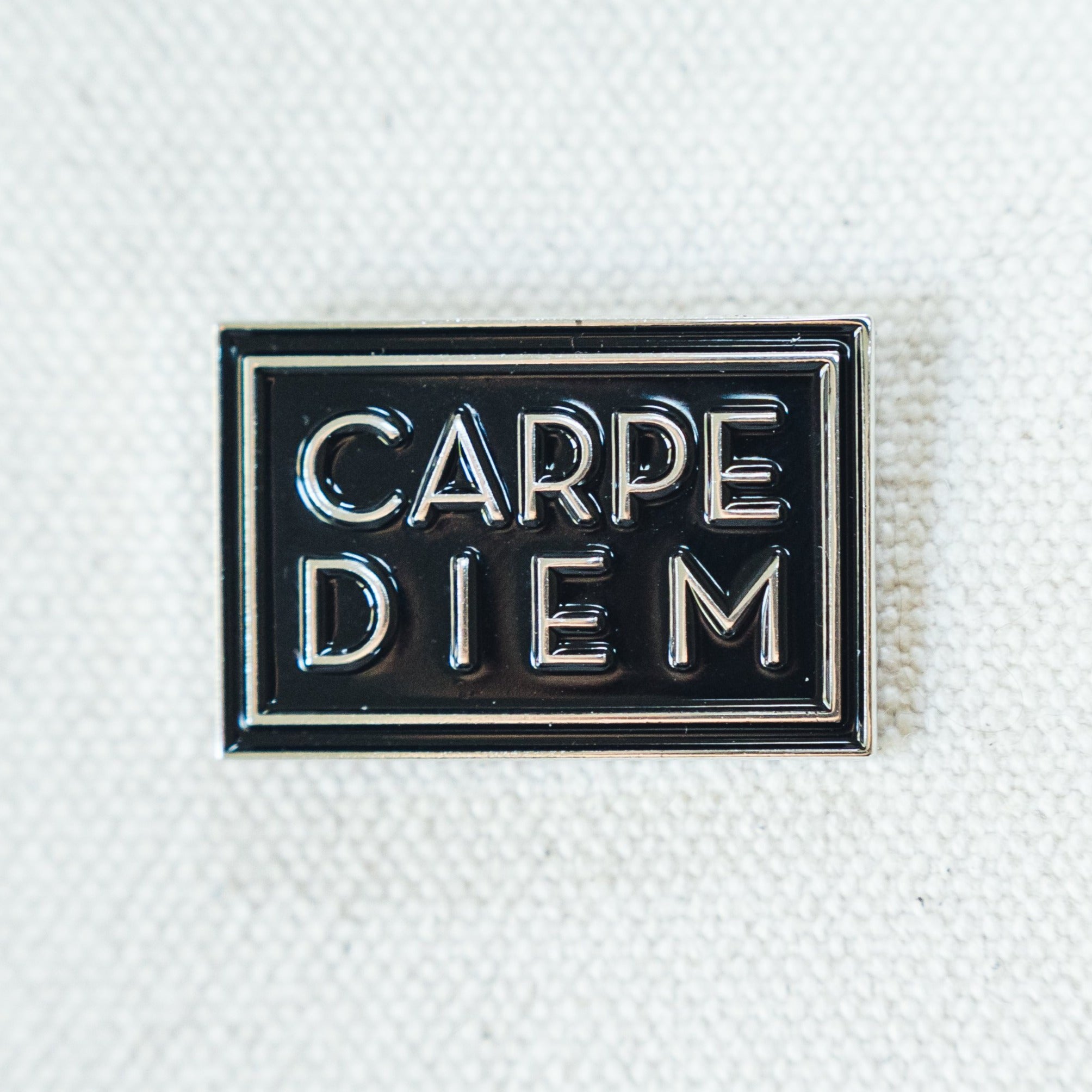 Carpe Diem inspirational and motivational enamel pin
