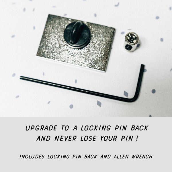 Carpe Diem enamel pin optional locking lapel pin back