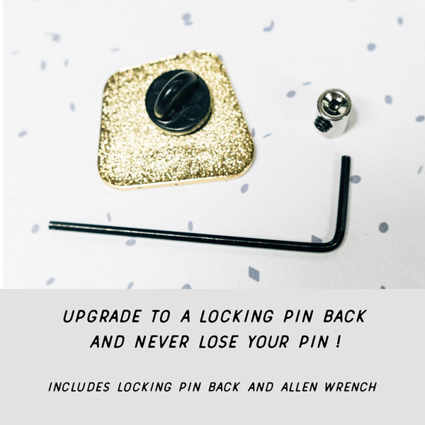 You Are Enough lapel pin optional locking pin back