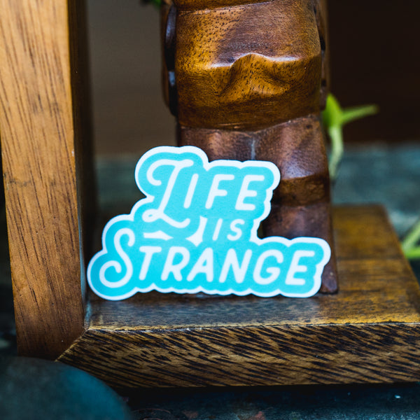 life is strange fun vinyl sticker with wood status and plant